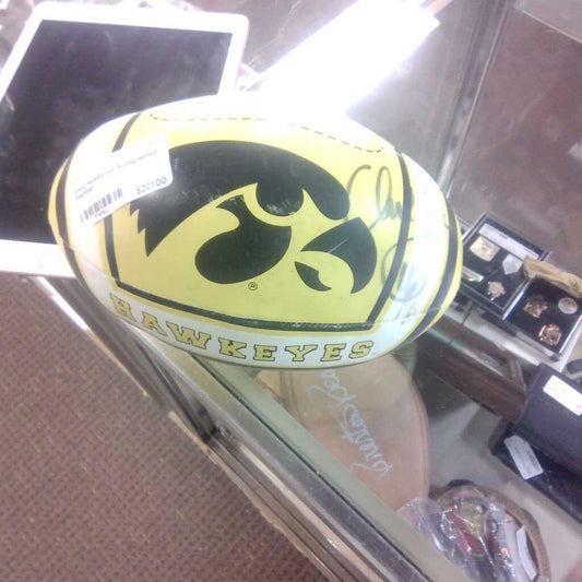 Iowa Hawkeyes Autographed Football