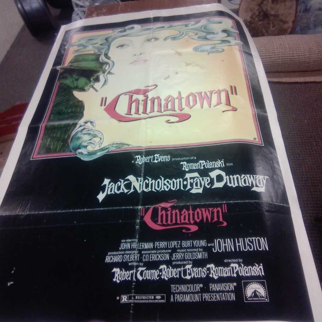 CHINATOWN ORIGINAL 27 X 41 POSTER- JACL NICHOLSON FAYE DUNAWAY