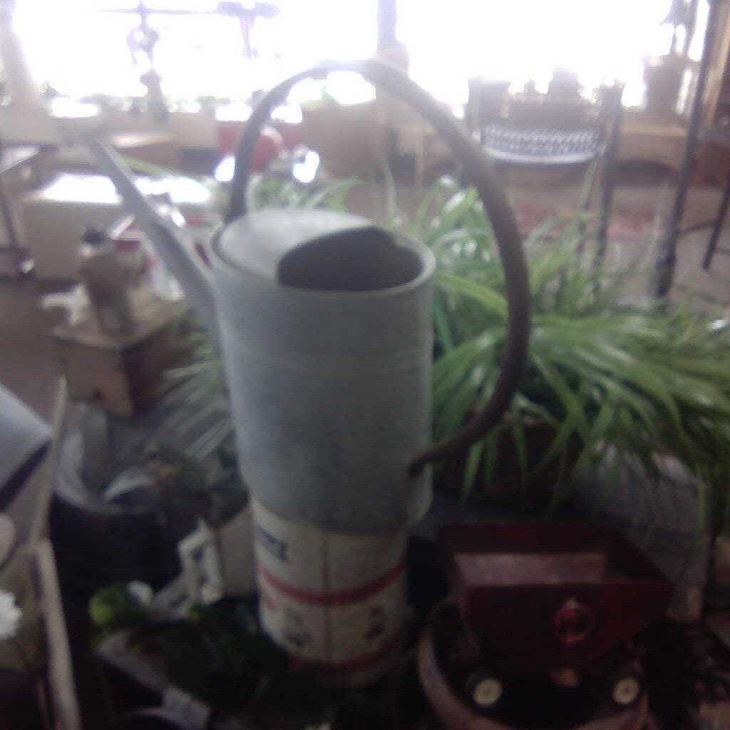 Vintage Galvanized Metal Watering Can