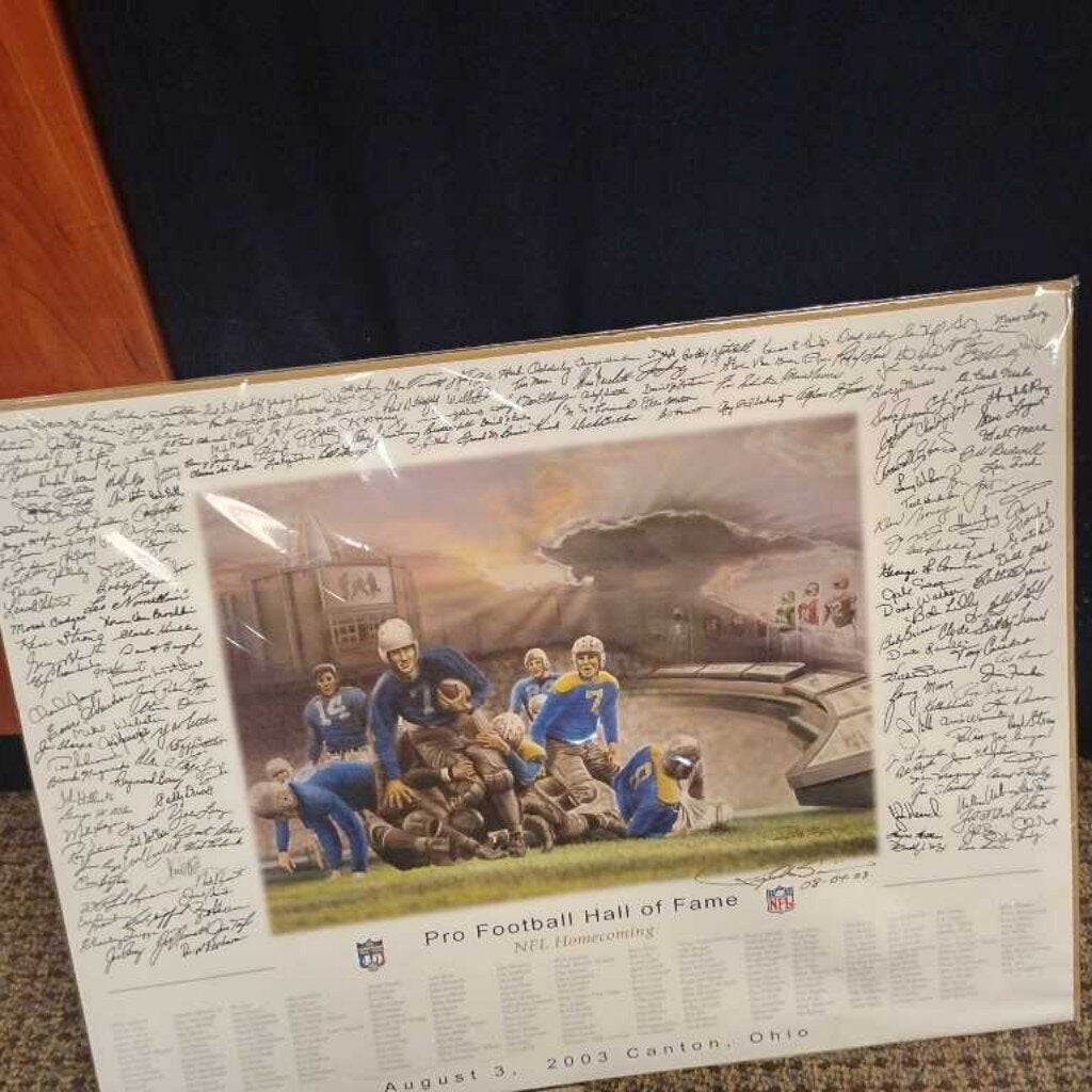 2003 PRO FOOTBALL HALL OF FAME 2003 CANTON, OHIO WITH RAYMOND SIMON AUTOGRAPH