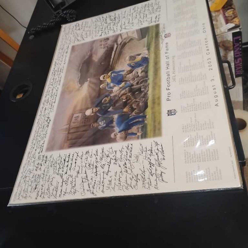 2003 PRO FOOTBALL HALL OF FAME 2003 CANTON, OHIO WITH RAYMOND SIMON AUTOGRAPH