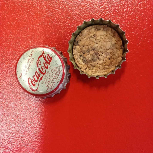 vintage coke cork lined bottle caps