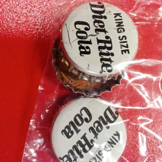 VINTAGE DIET RITE COLA CORK LINED BOTTLE CAPS