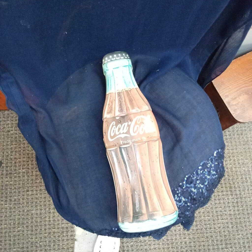 COCA COLA BOTTLE SHAPED TIN