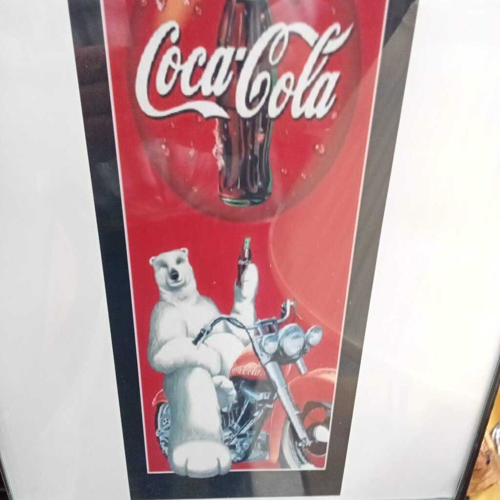 VTG COCA-COLA BEAR PICTURE