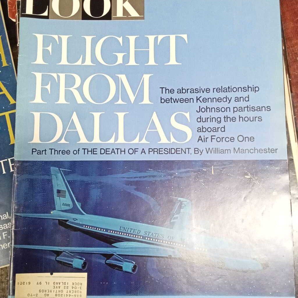 LOOK MAGAZINE "FLIGHT FROM DALLAS"
