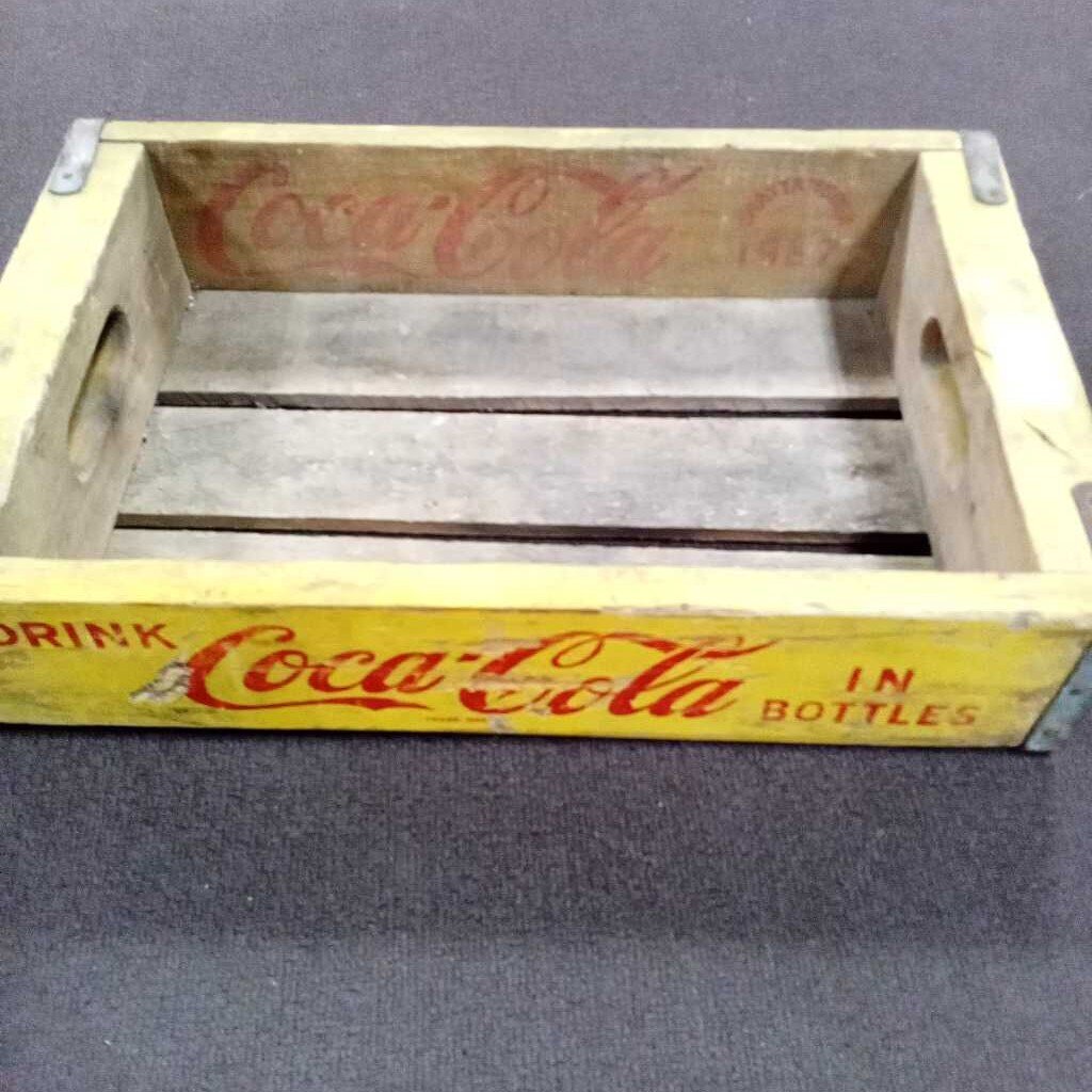 COCA COLA VINTAGE WOODEN CRATE CARRIER