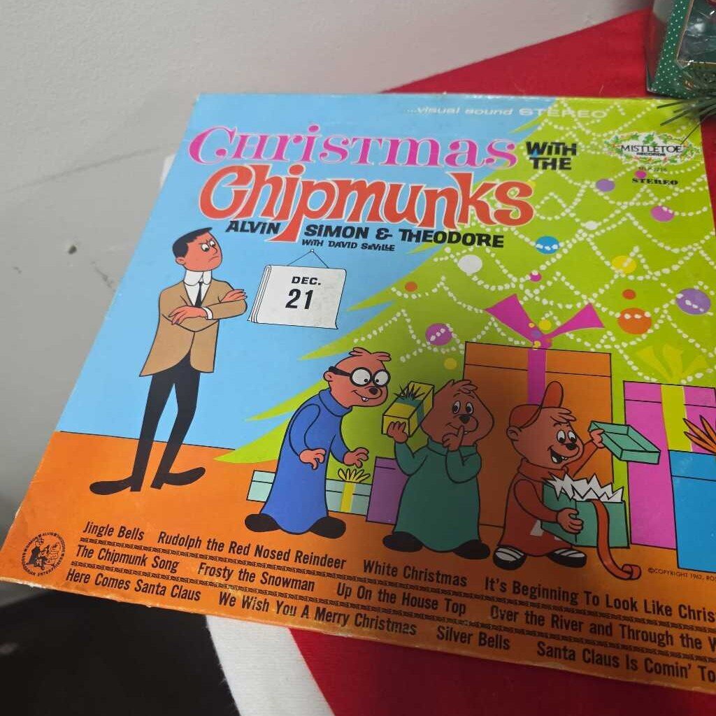 XMAS WITH THE CHIPMUNKS 1962 ALBUM