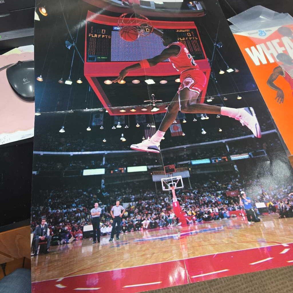 90S MICHAEL JORDAN WHEATIES NIKE POSTER 2 OF 4