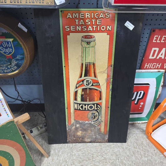 1930S NICHOL KOLA TIN SIGN