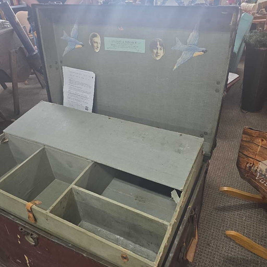 VINTAGE VALISE & WINDISCH STEAMER TRUNK