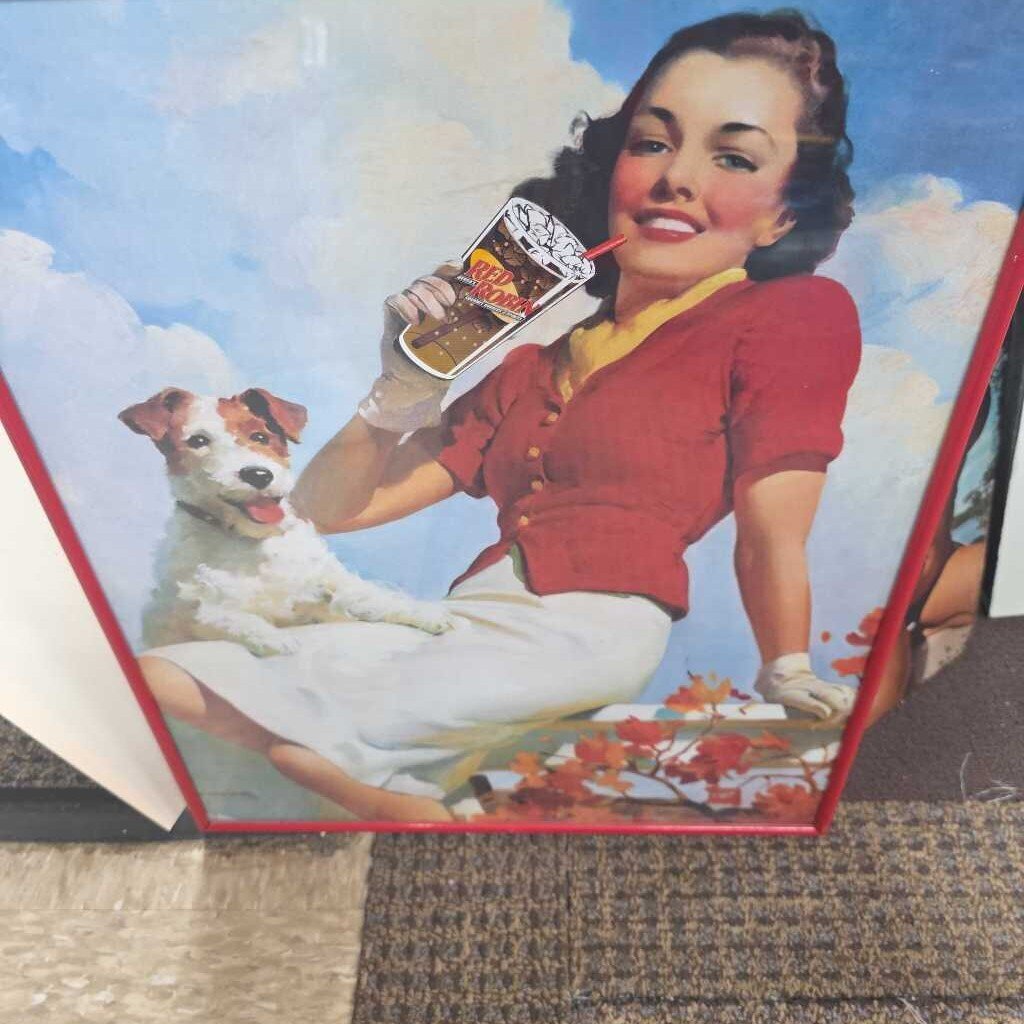 coca cola lady with dog