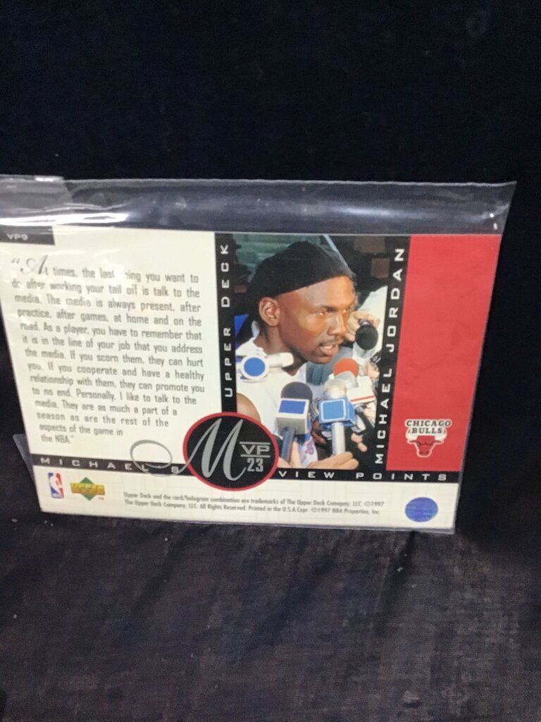 Michael Jordan Upper Deck MVP View Points Trading Card