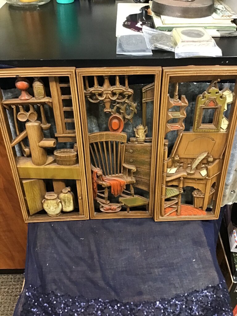 Vintage Three-Dimensional Wall Art