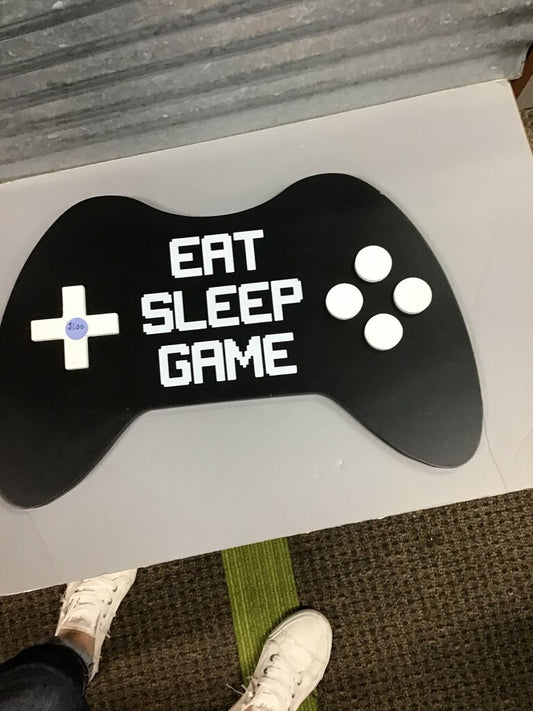 Eat Sleep Game Controller Wall Decor