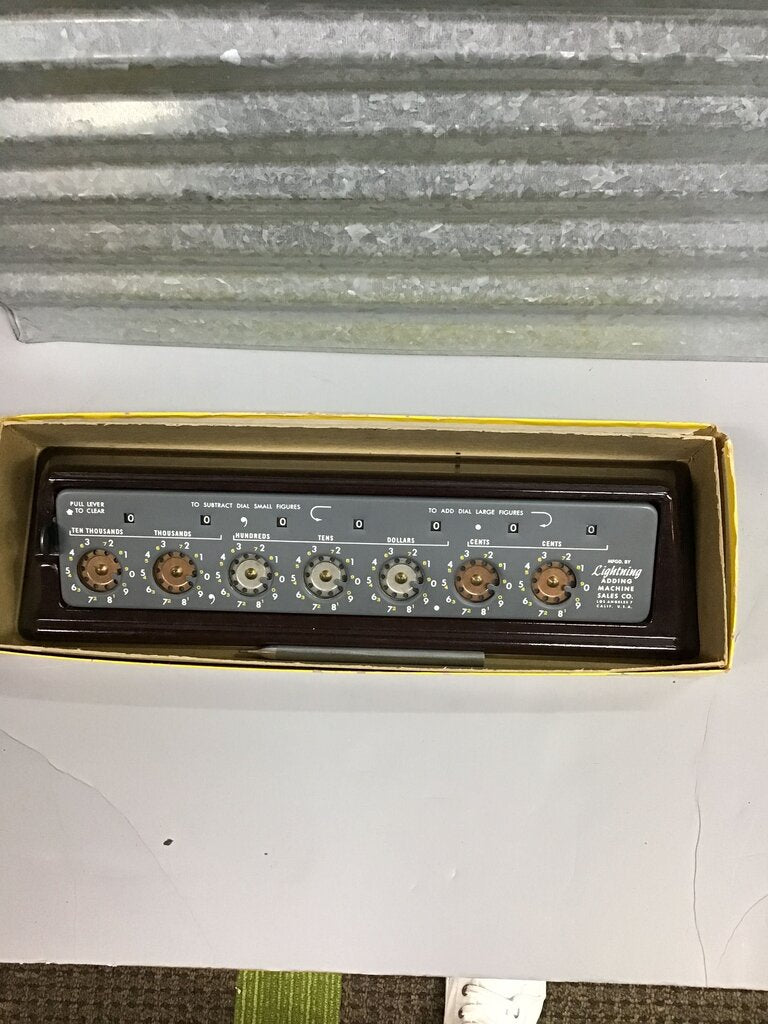 Vintage Lightning Adding Machine