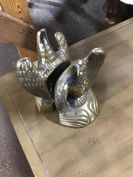 Vintage Brass Eagle Bookends