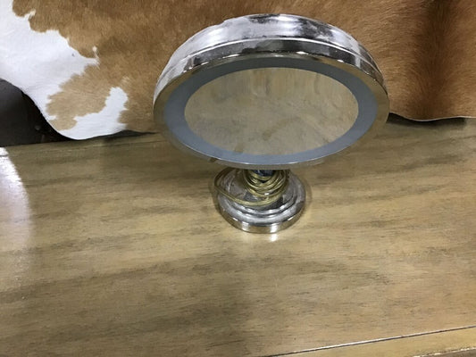 Round Tabletop Mirror on Stand