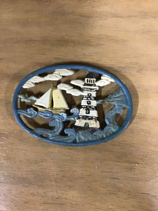 Vintage Lighthouse and Sailboat Wall Decor