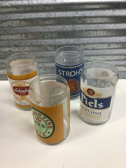 Vintage Beer Glasses Set of 4