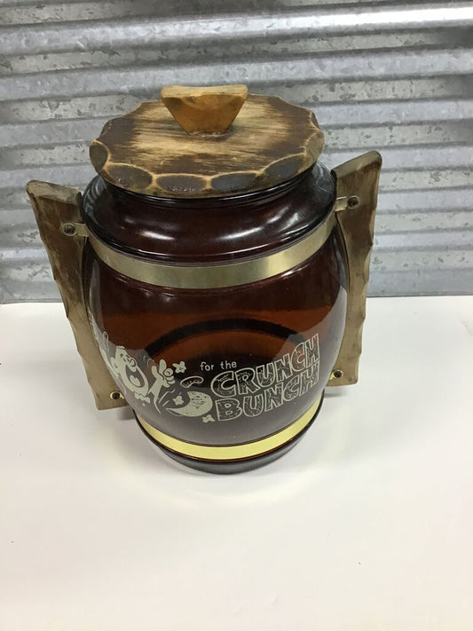 Vintage Glass Cookie Jar for the Crunch Bunch