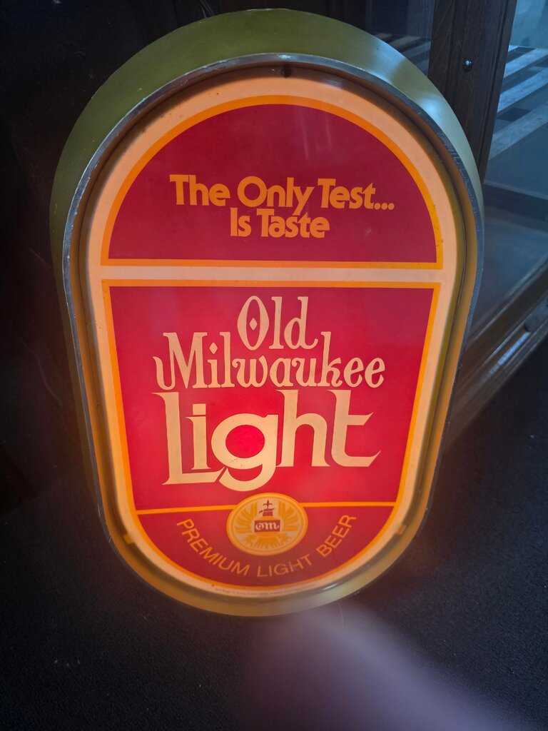 Old Milwaukee Light Beer Sign