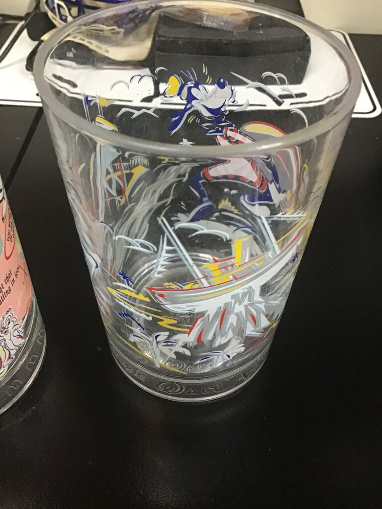 Vintage Goofy Character Glass
