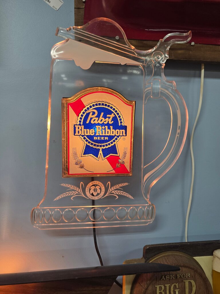 Pabst Blue Ribbon Beer Light Sign