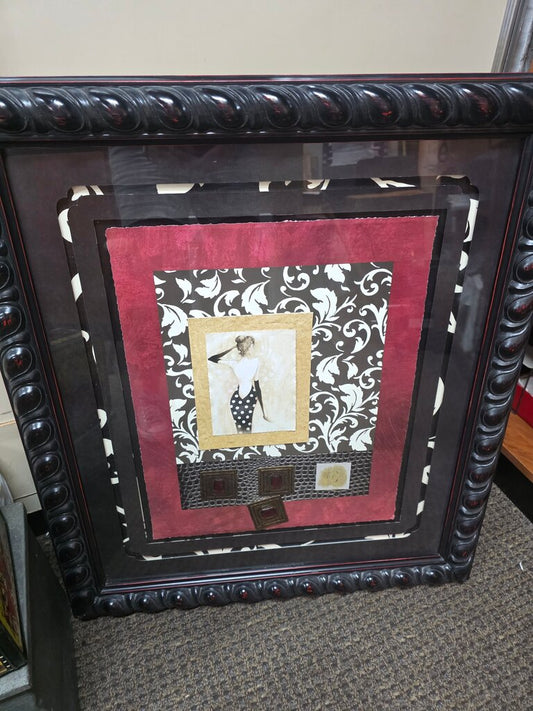 Framed Artwork with Decorative Matting