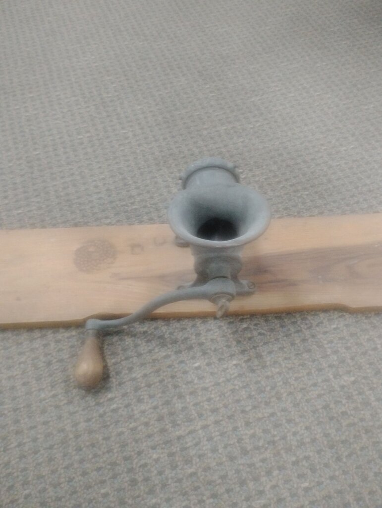 Antique meat grinder
