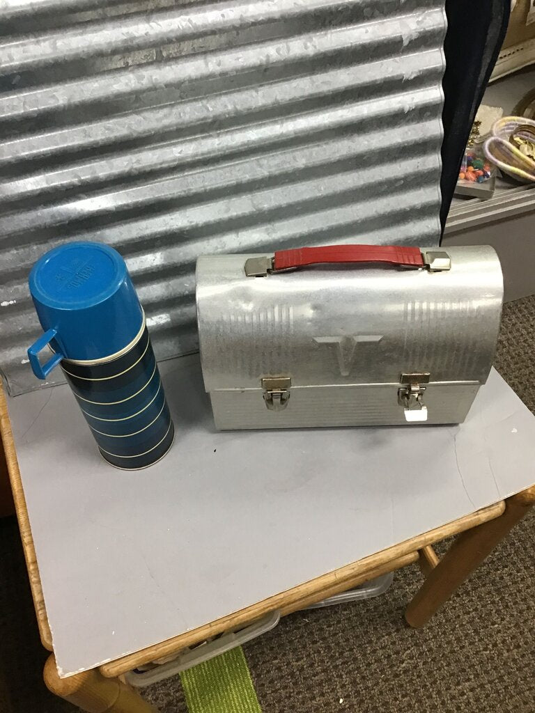 Vintage Metal Lunchbox with Thermos