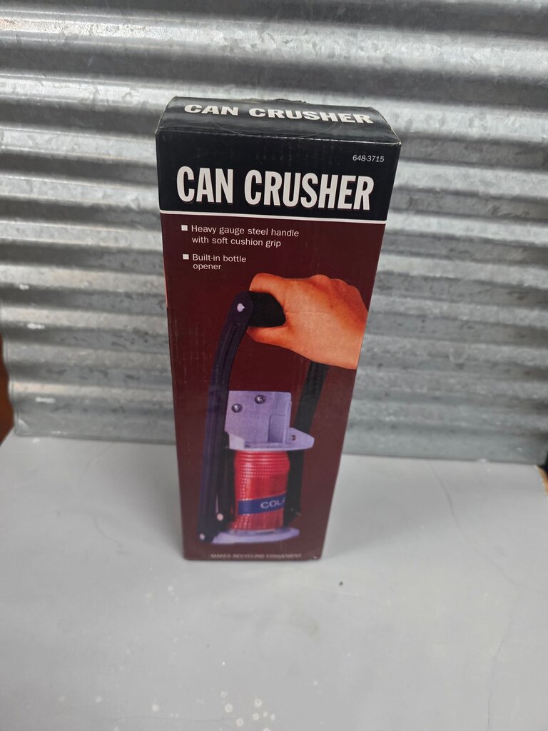 Can Crusher with Built-in Bottle Opener