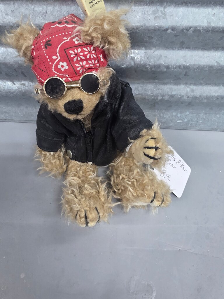 Biker Bear Plush Toy
