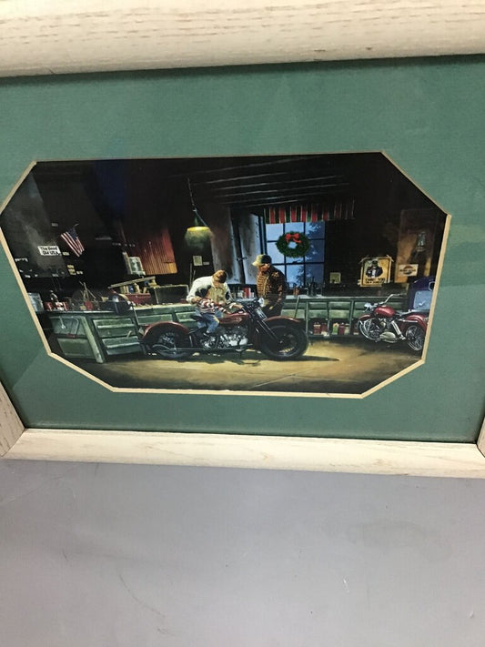 Vintage Motorcycle Garage Decor