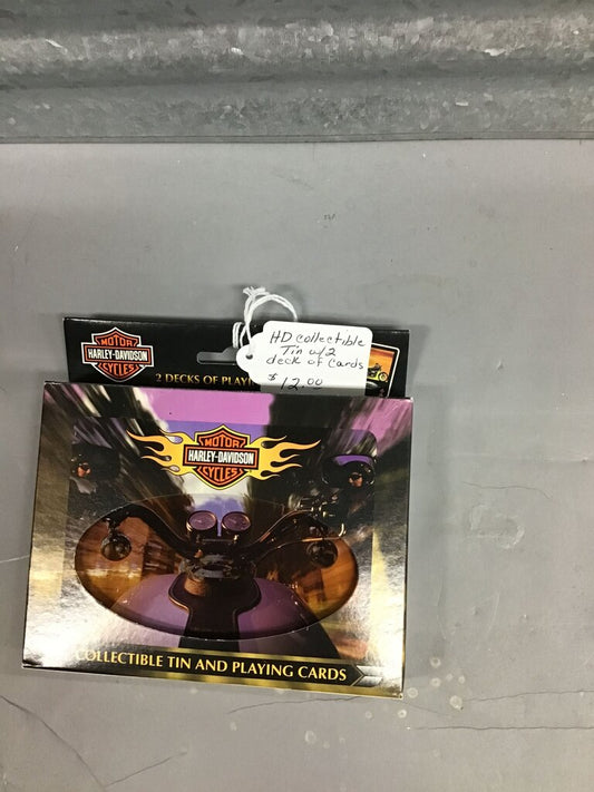 Harley-Davidson Collectible Tin with 2 Decks of Cards