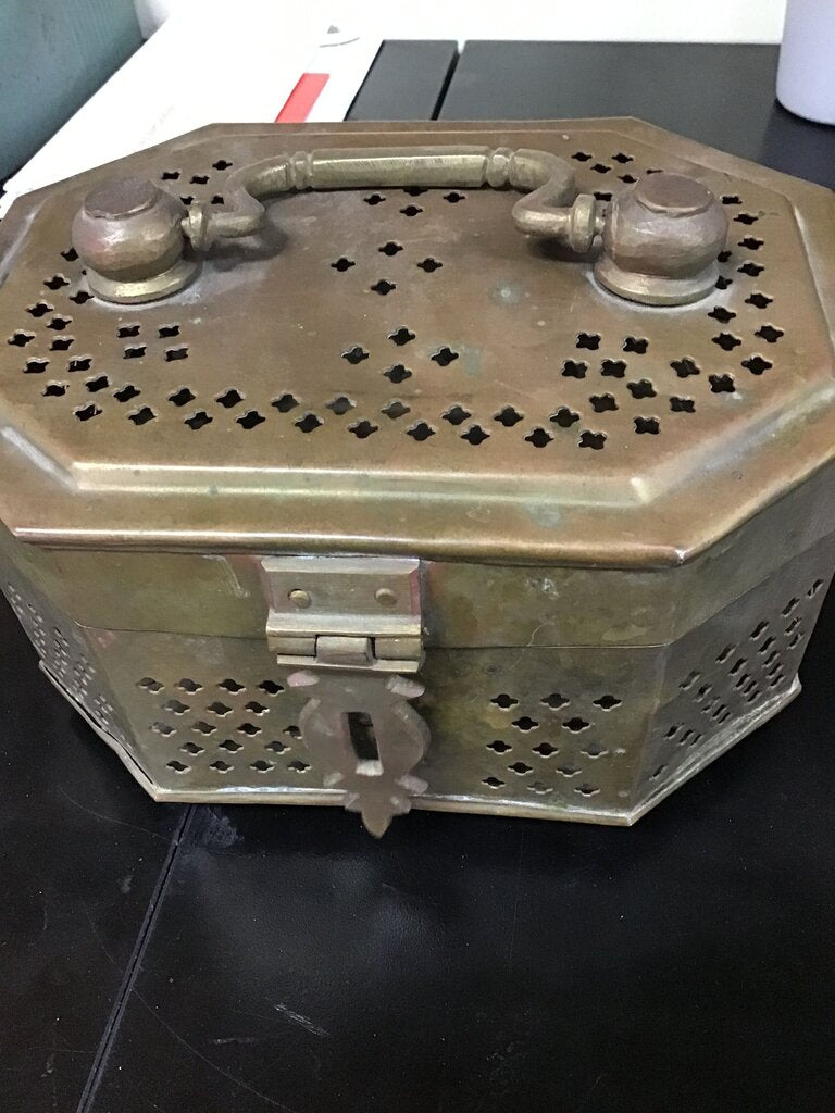 Antique Brass Decorative Box