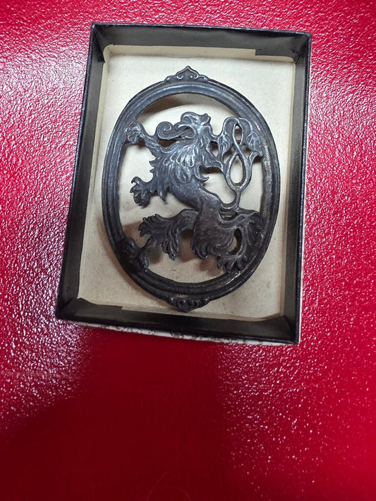 Vintage Cast Iron Lowenbrau Beer Lion Pin
