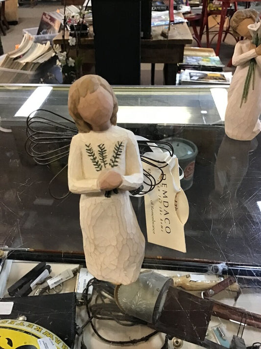 Willow Tree Angel Figurine Holding Fern