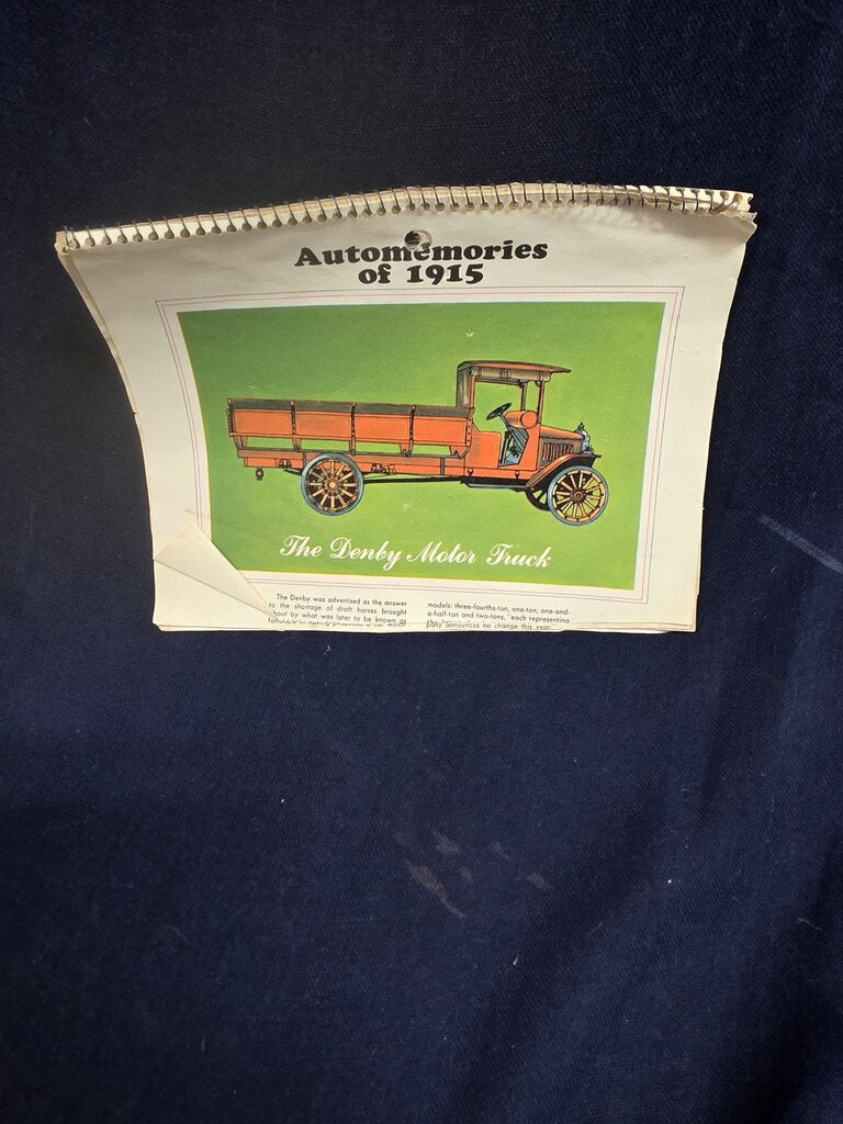 Automemories of 1915 Booklet