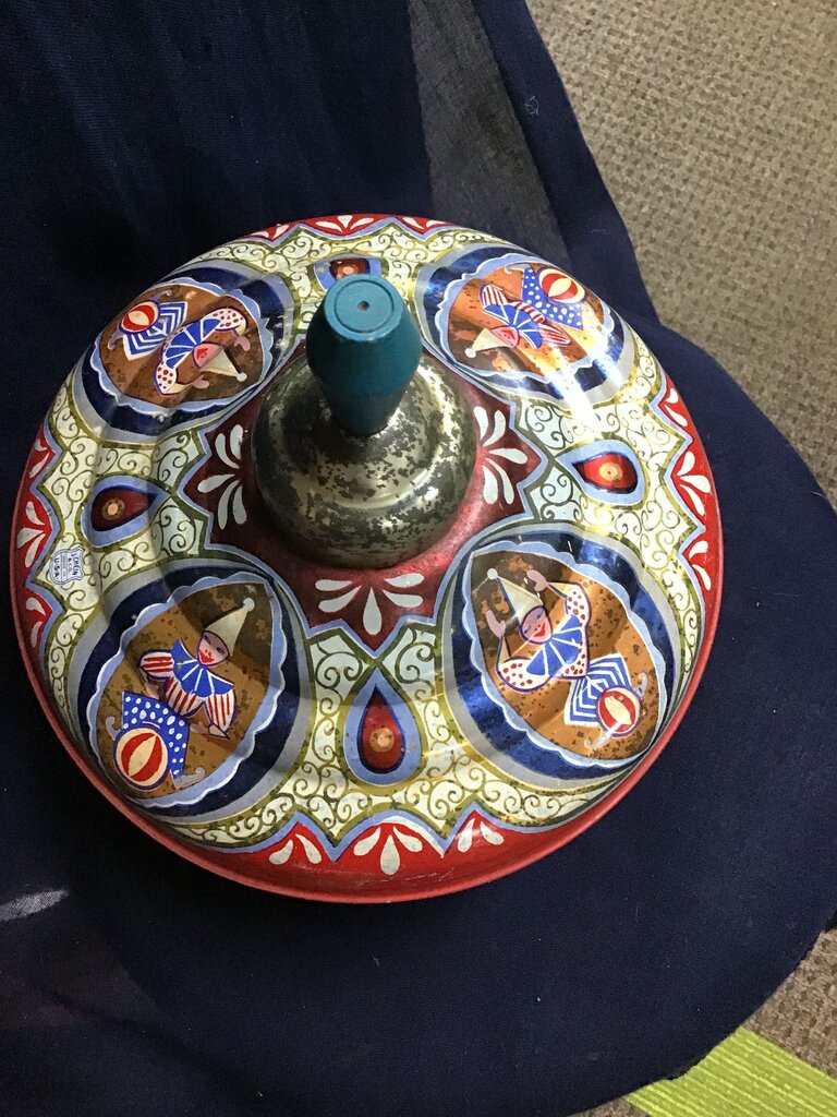 Vintage Hand-painted Spinning Top
