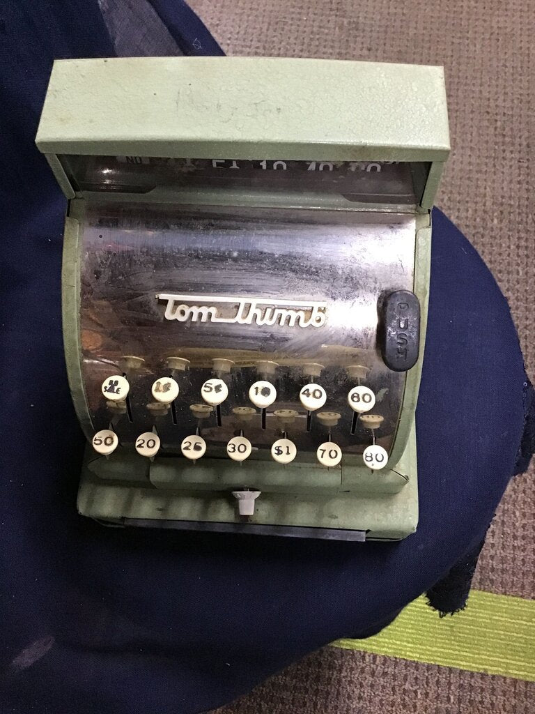 Vintage Tom Thumb Mechanical Cash Register