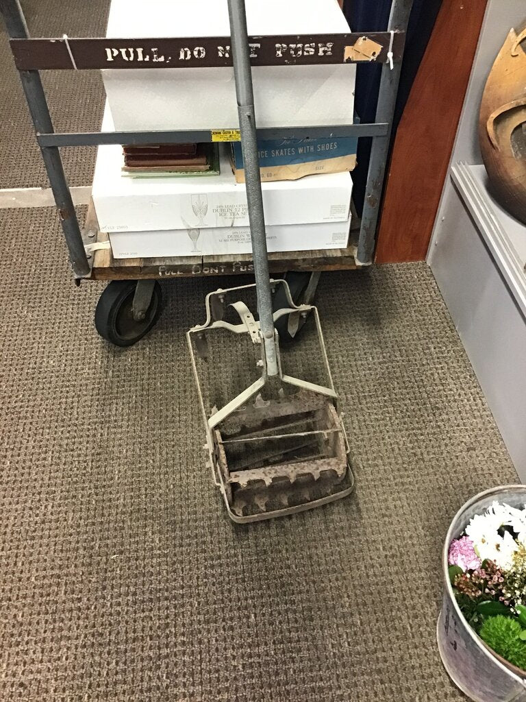 Vintage Push Lawn Dethatcher