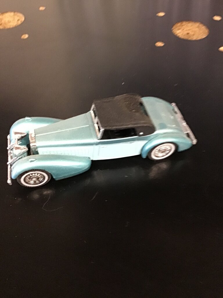 Vintage Blue Convertible Model Car
