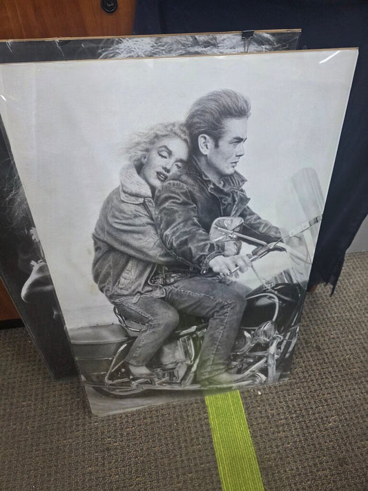 James Dean and Marilyn Monroe Art Print