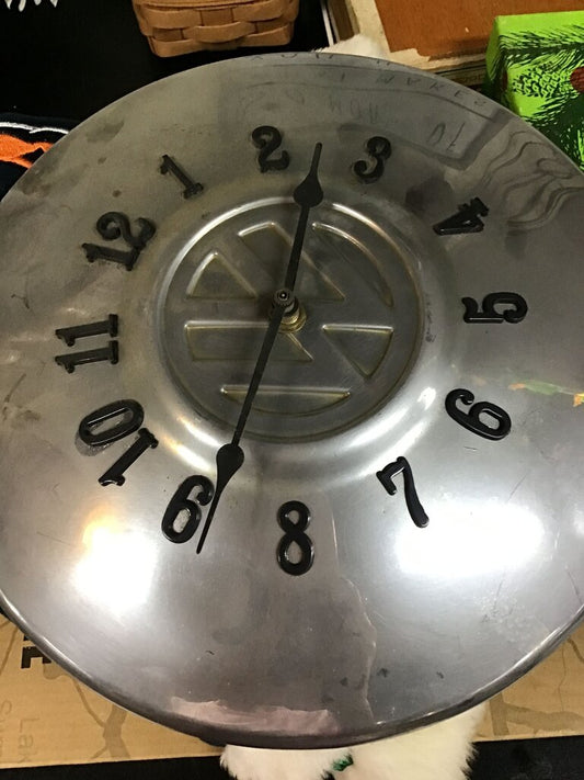 Vintage Volkswagen Hubcap Wall Clock