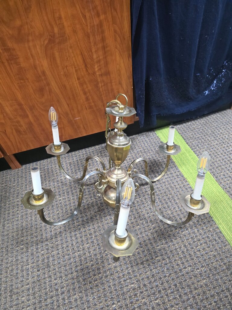 Vintage Brass Chandelier