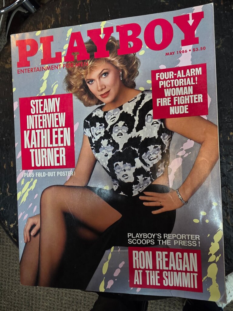 May 1986 Playboy Magazine Featuring Kathleen Turner