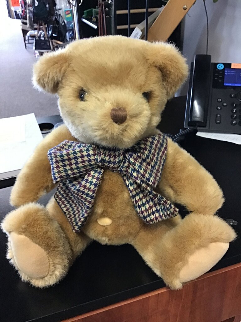 Cuddly Plush Teddy Bear with Bow Tie
