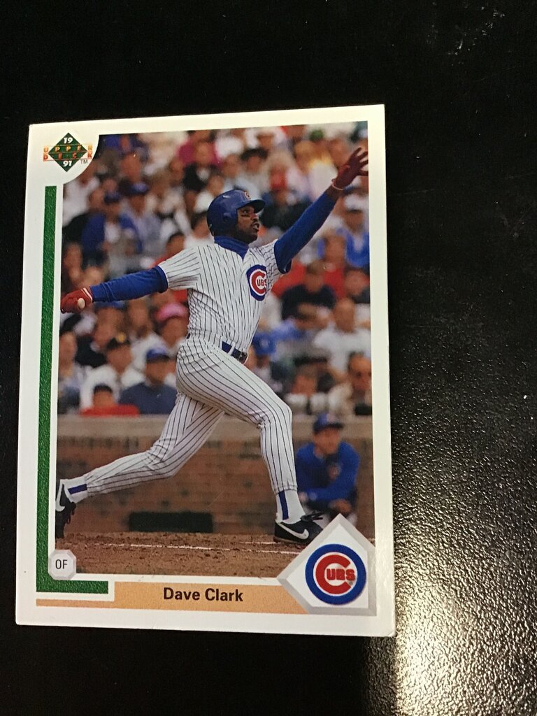 Dave Clark Chicago Cubs Baseball Card
