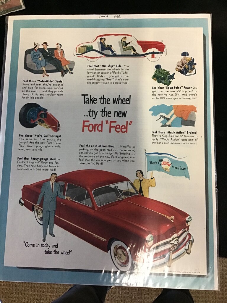 1949 Ford Car Advertisement